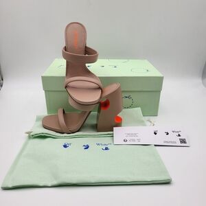 Off-White Meteor Cutout Open Toe Mules 37...Authentic..!!